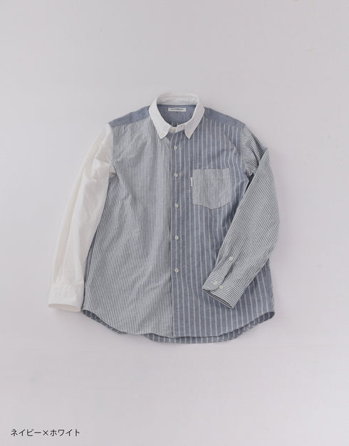 04 Oxford patchwork shirt